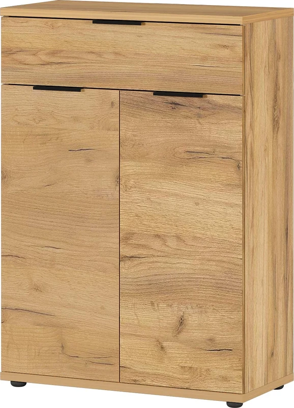 Germania Shoe cabinet 2790-243 GW-Fremont, with a drawer and two doors, in Oak, 75 x 108 x 37 cm (WxHxD)