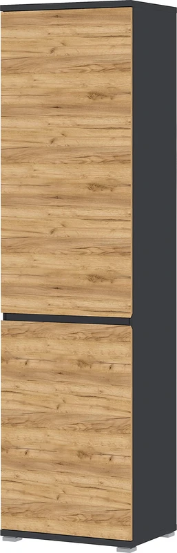 GERMANIA DIE MÖBELMACHER Wardrobe, Oak Acrylonitrile Butadiene Styrene Engineered Wood, Anthracite, 54 x 200 x 40 cm - Image 1
