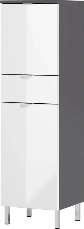 GERMANIA DIE MÖBELMACHER Cupboard, Graphite/White, 34 x 120 x 34 cm