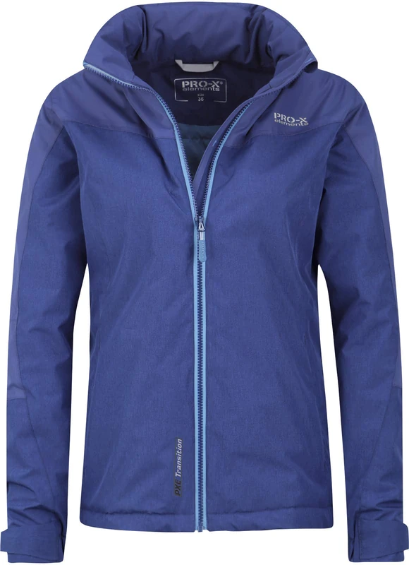 PRO-X elements Liane Women's Jacket, womens, Jacket, 8715, Soft Indigo Melange, 48 (EU)