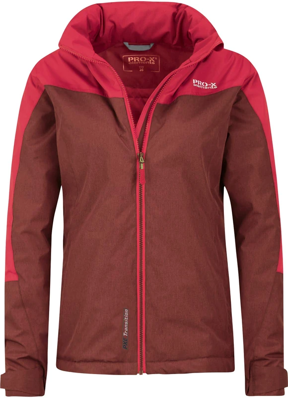 PRO-X elements Liane Women's Jacket, womens, Jacket, 8715, Aubergine melange, 44 (EU)