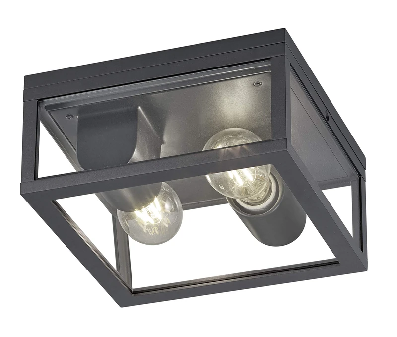 Trio Leuchten Garonne Trio Lights - Anthracite Outdoor Ceiling Light