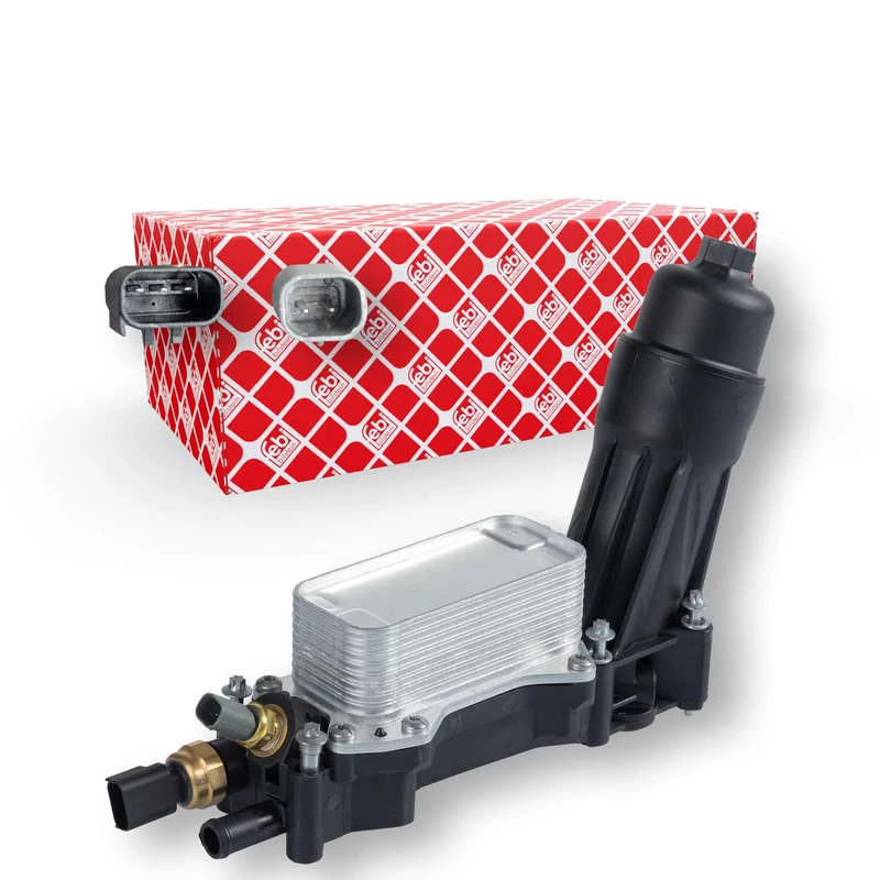 Febi Bilstein 109170 Oil Filter Housing with oil filter and oil cooler , 1 piece