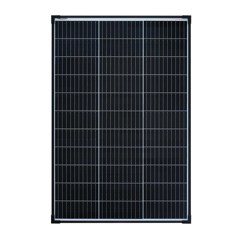 enjoy solar 100W 12V Monocrystalline Solar Panel, 182mm Solar Panels, 10 Bus Bars, Ideal Solar Panel for Motorhome, Balcony, Garden Housings, Boat