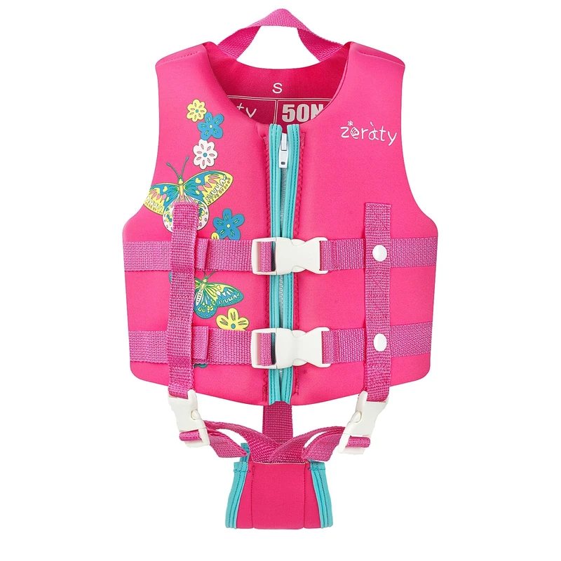 Zeraty Kids Swim Vest Float Jacket for Toddlers with Adjustable Strap for Boys Girls Age 1-9+ Years/36-88Lbs