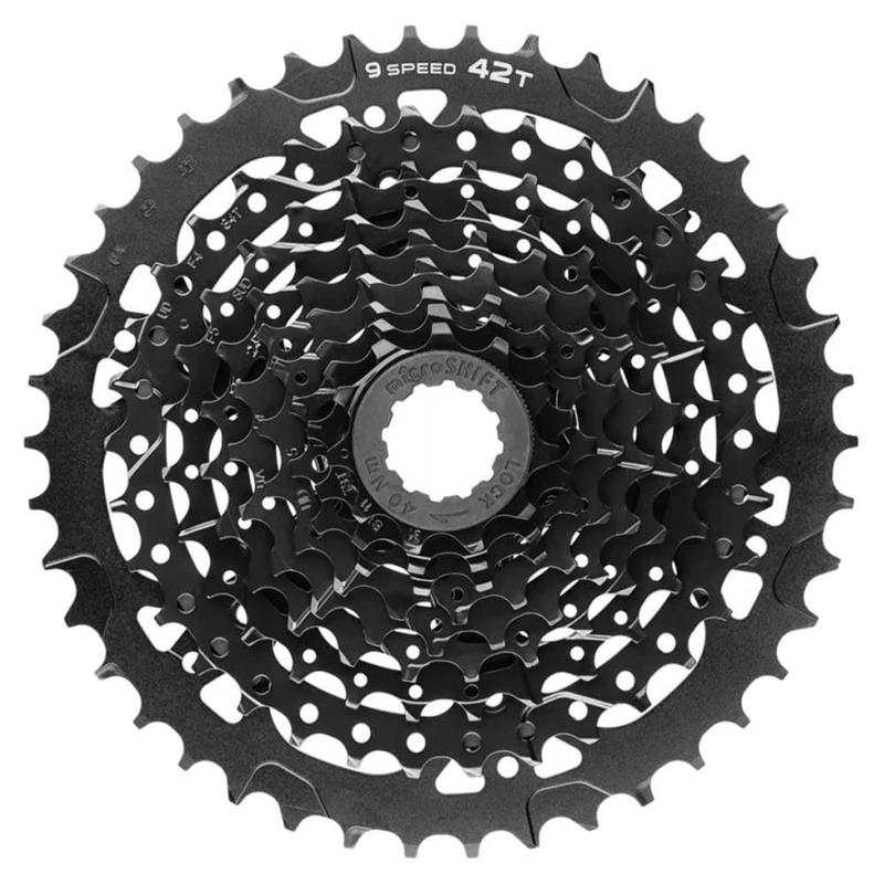 Microshift | Advent Cassette | 9-Speed | 11-42t | Black | ED Coated