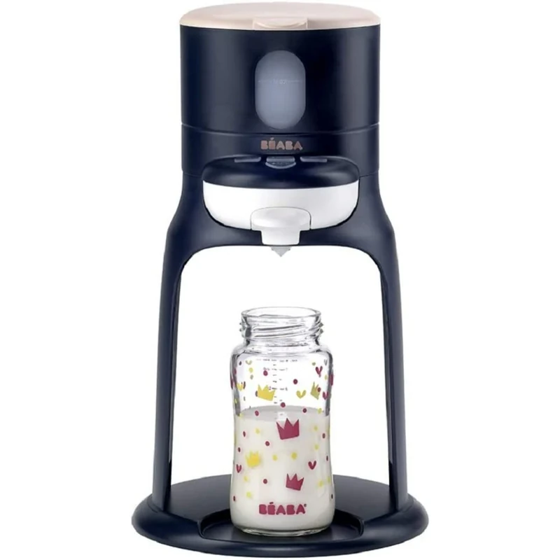 Béaba - Bib'expresso - Bottle Preparer and Warmer For Baby and Children - Single Handed Fast Preparation - Adjustable Temperature - Simple, Intuitive and Compact - 830 g - Night Blue