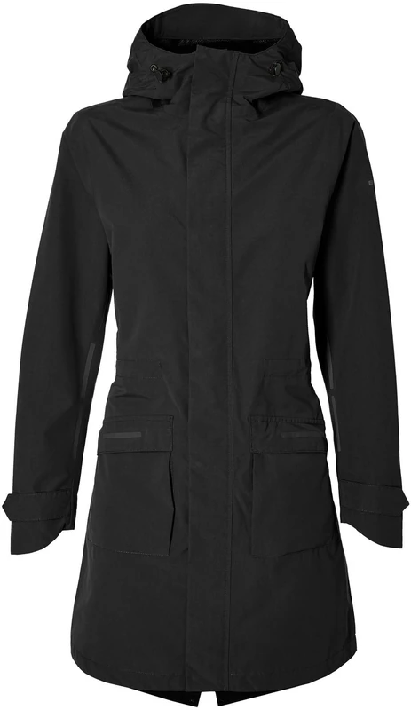 706217var-a2 - waterproof parka for women mosse COLOR BLACK SIZE XL