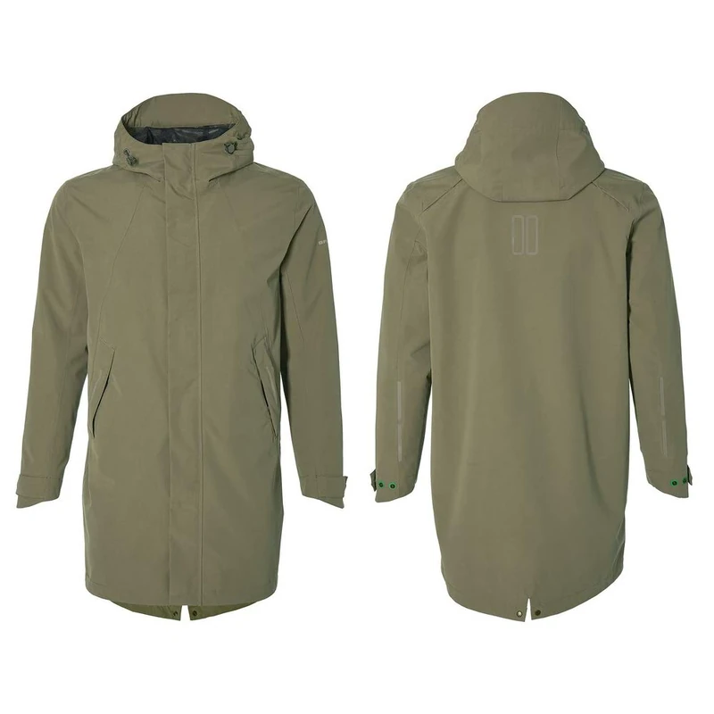 Basil Men's Mosse Rain Parka, Olive Green, M