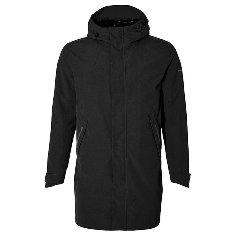Basil Men's Mosse Rain Parka, Jet Black, L