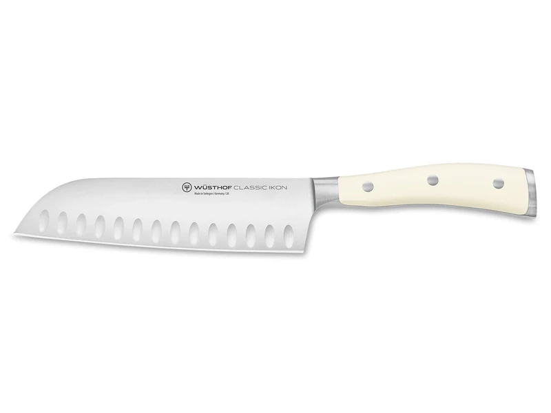 Wüsthof Classic Ikon Crème 7 Inch Hollow Edge Santoku Knife