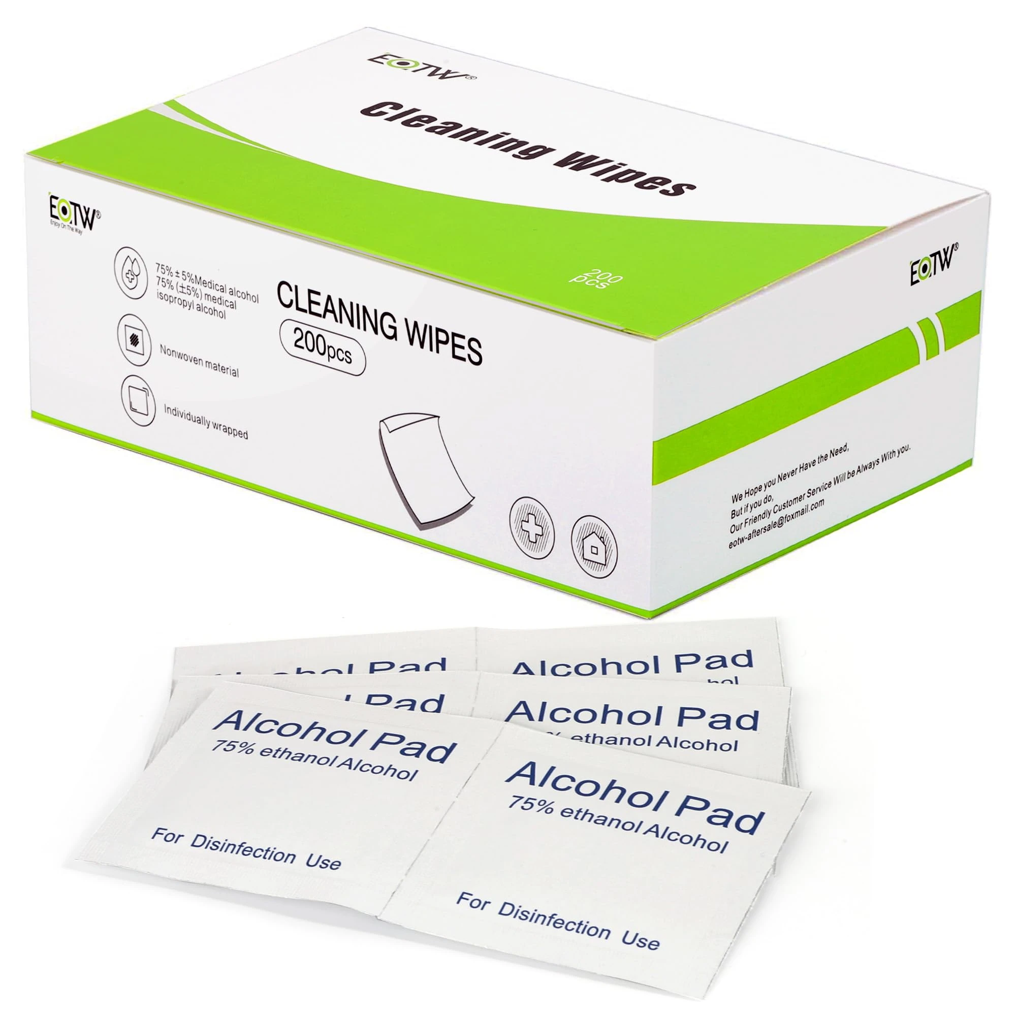 200pc Alcohol Cleaning Wipes - EOTW Cleaning Screen Glasses Wipes Individually Wrapped, Disposable Cleaning Wipes Phone Laptop Use Tiny Size 6cm x 6cm
