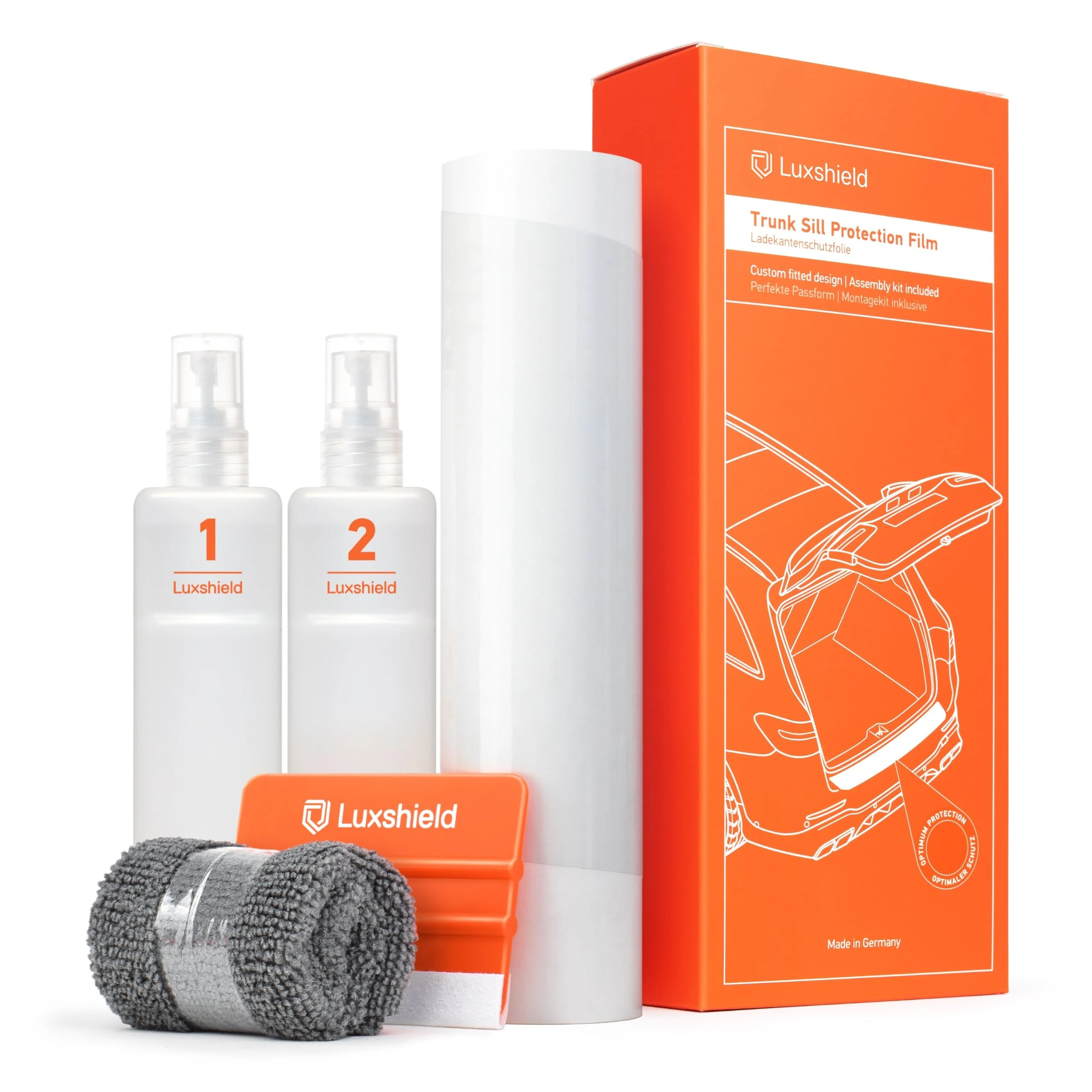 Luxshield Car Bumper Protector Set for BMW 3 Series Touring 7 (VII) G21 I 2019-2022 - Rear Bumper Guards for Cars, Anti Scratch, Paint Protection for Sill Lip - Transparent