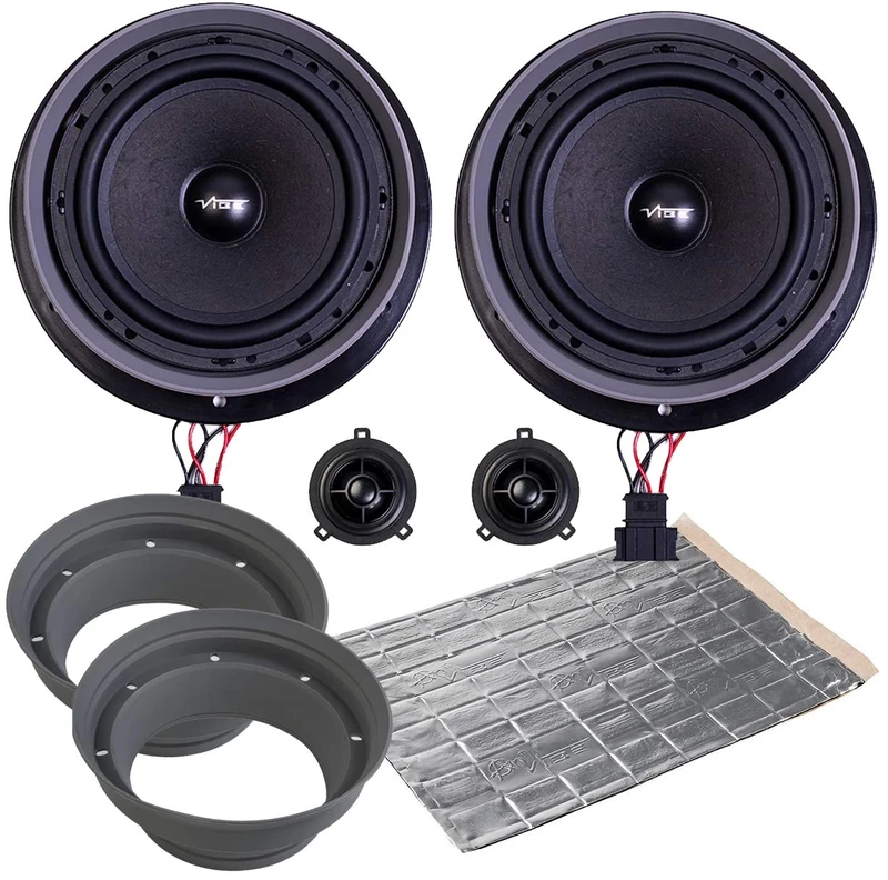 VIBE Optisound VW T6 Speaker Upgrade. Black (Compatible with VW Transporter 2015-2019)