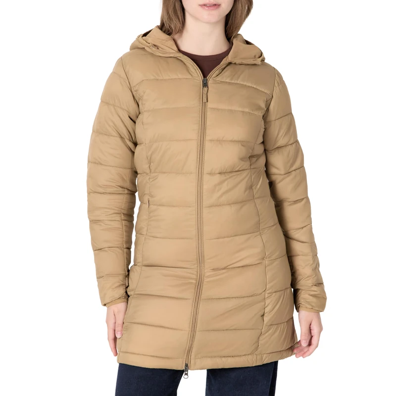 Amazon Essentials Women's Lightweight Water-Resistant Packable Hooded Puffer Coat (Available in Plus Size), Mushroom Brown, XXL