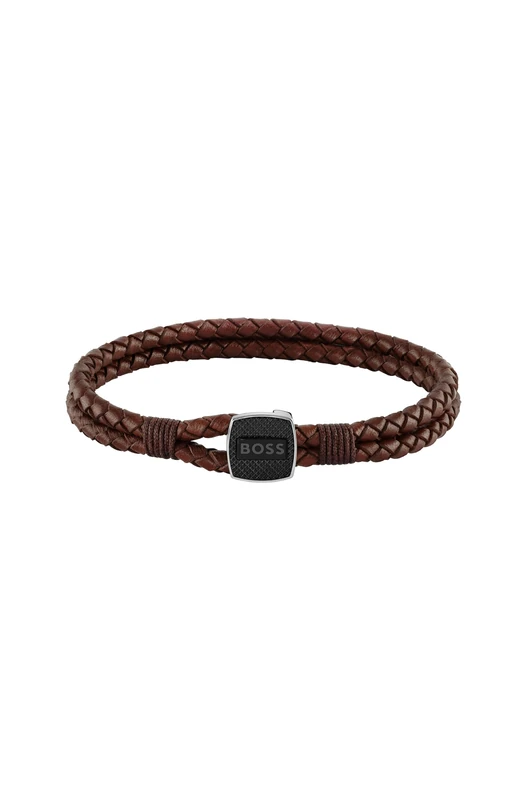 BOSS Jewelry Men's SEAL Collection Bracelet available in Black, Brown or Blue