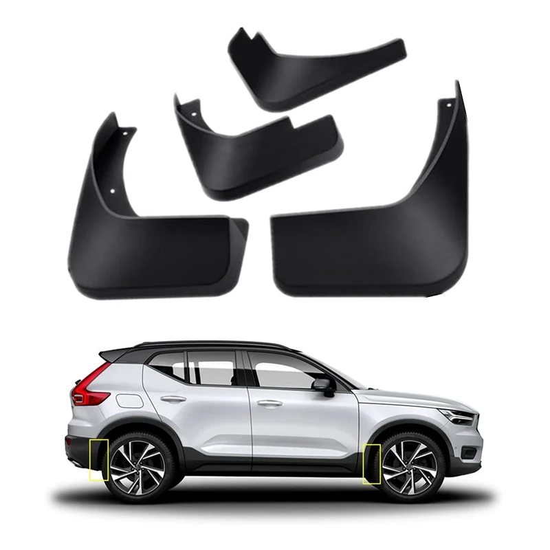 TOPGRIL Mud Flaps Kit for Volvo XC40 2019-2023 Mud Splash Guard Front and Rear 4-PC Set by