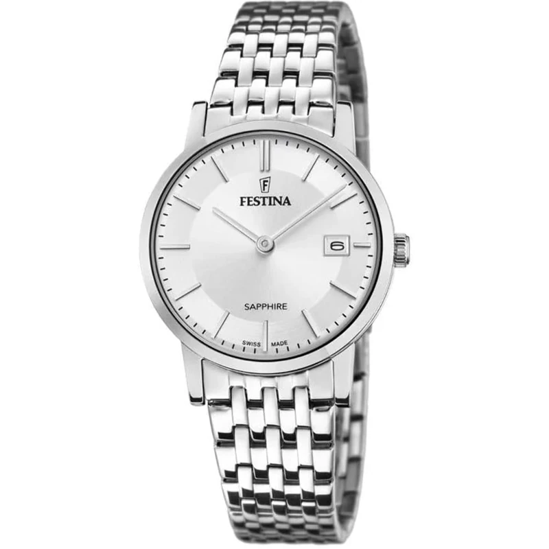Festina Swiss Made Ladies Watch with Steel Bracelet F20019/1