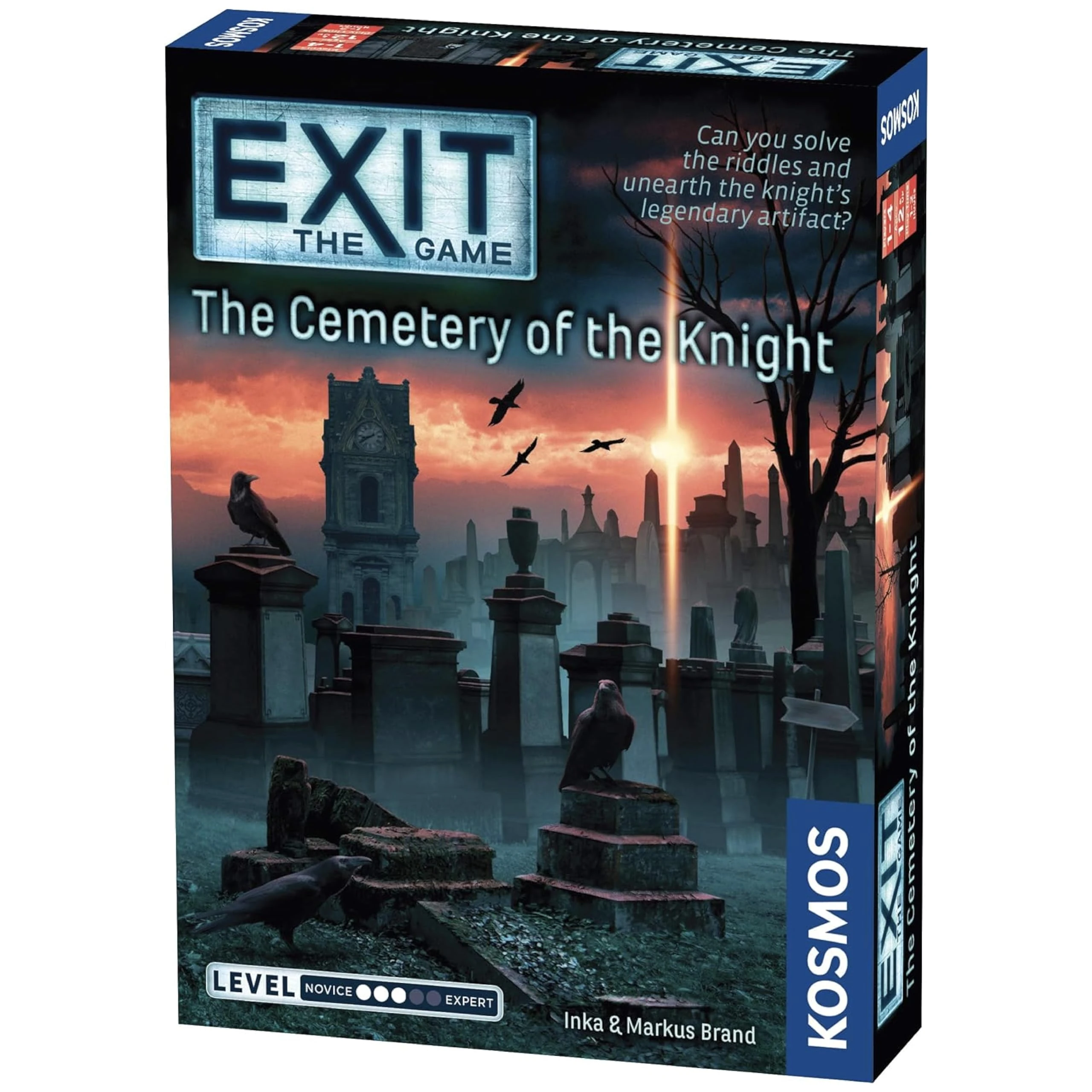 Thames and Kosmos | 692876 | EXIT - The Game | The Cemetery Of The Knight | Unique Escape Room Game | 1-4 Players | Ages 12+, Red