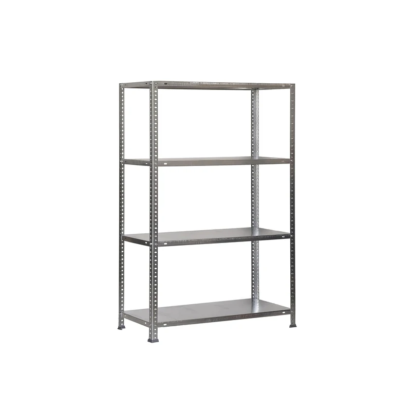 Simon Rack Garage Shelving Units 1500x800x400 mm, 4 Tier Steel Rack, 75 kg per Shelf, Galvanised - Advantage