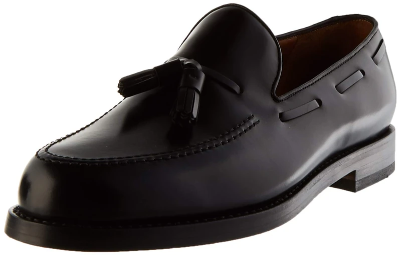 Lottusse Men's L3087 Loafers, Black, 6.5 UK