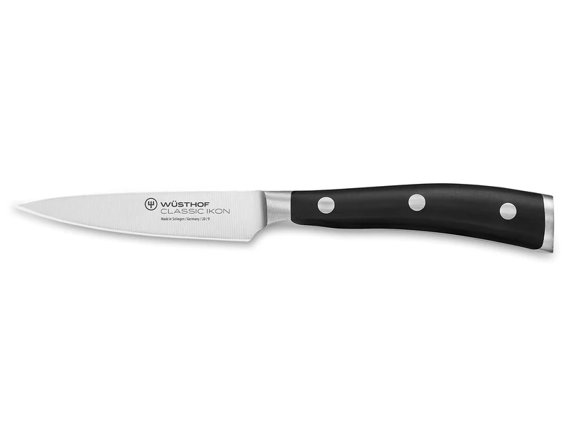 Wüsthof Classic Ikon 3.5 Inch Paring Knife, Black