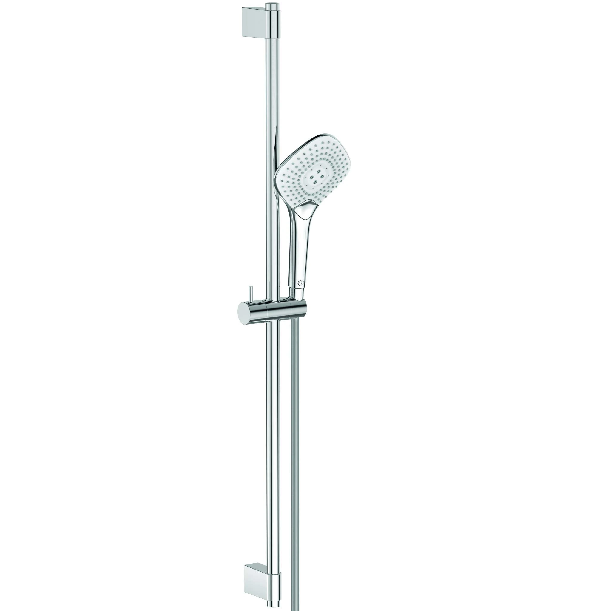 Ideal Standard – Evo Jet Diamond 125Mm Dia Shower Kit 900Mm Rail