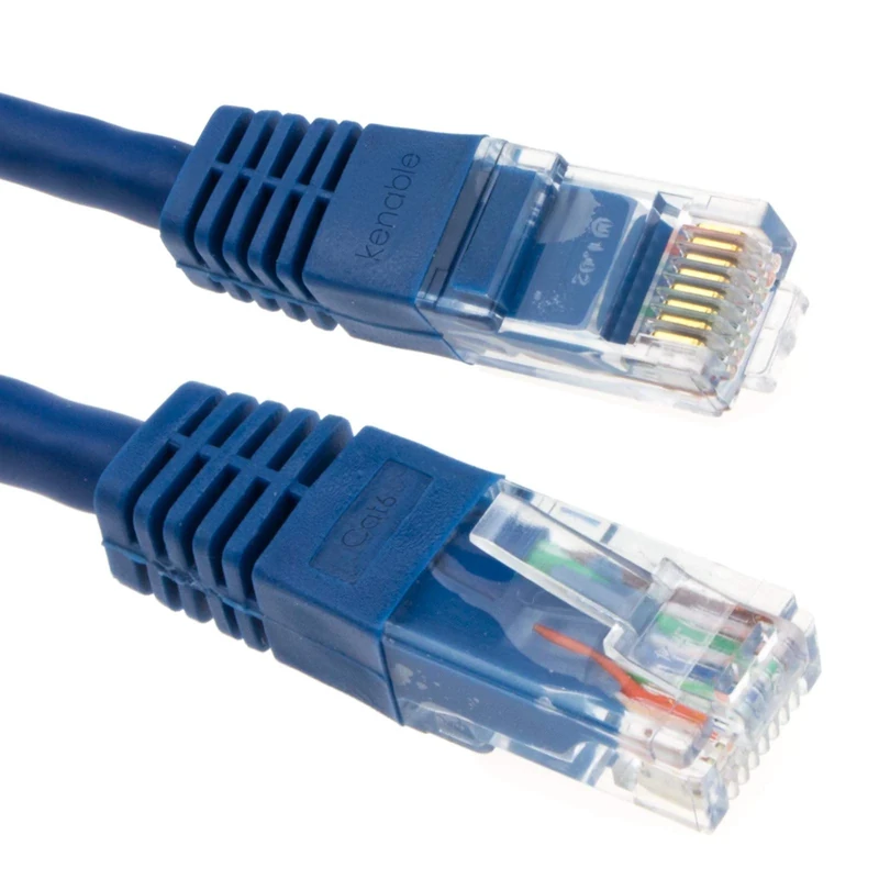 kenable Ethernet Network Cable Cat6 GIGABIT RJ45 COPPER Internet Patch Lead 5m Blue [5 metres]