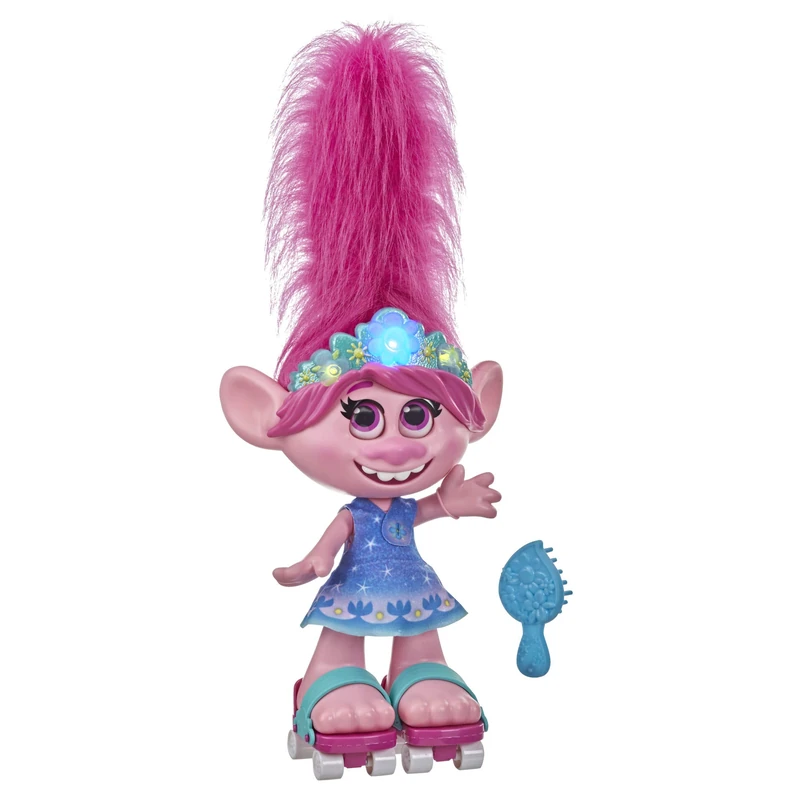 Trolls Les 2 DreamWorks World Tour Poppy Dancing Hair Doll