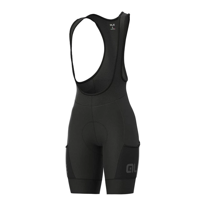 Alé Cycling Women's Off Road - Gravel Stones Cargo Bib Shorts, Black, L