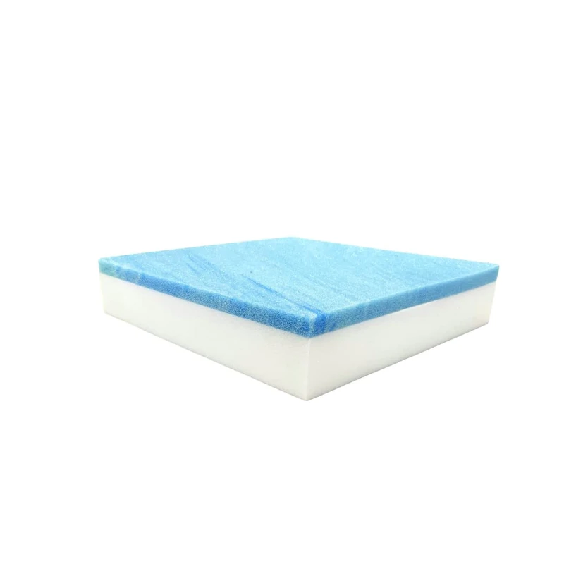FoamRush 6" x 26" x 26" Cool Gel Memory Foam Upholstery Square Cushion Medium Firm (Chair Cushion, Square Foam Dining Chairs, Couch, Sofa, Wheelchair Seat Cushion Replacement, Foam Rubber Padding) - Image 1