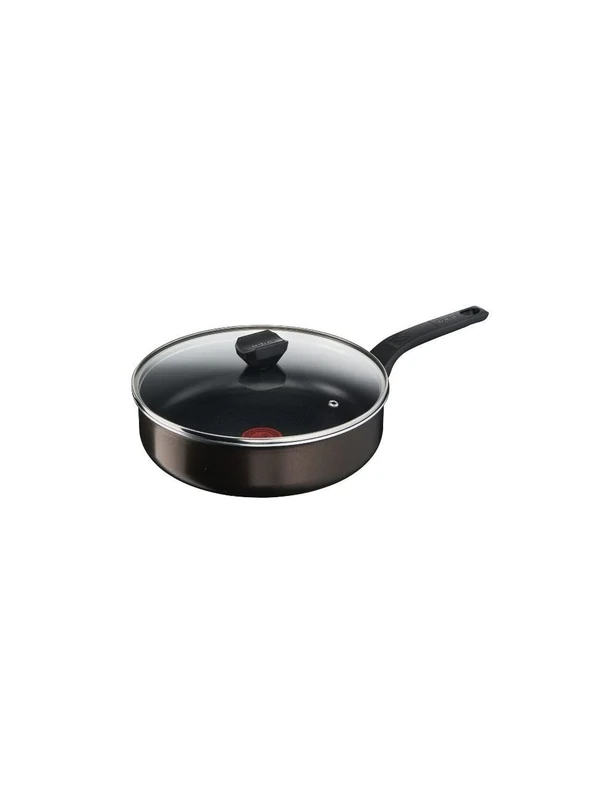 TEFAL Easy Cook & Clean B5543302 Non-Stick Frying Pan with Lid Suitable for All Heat Sources Except Induction 26 cm