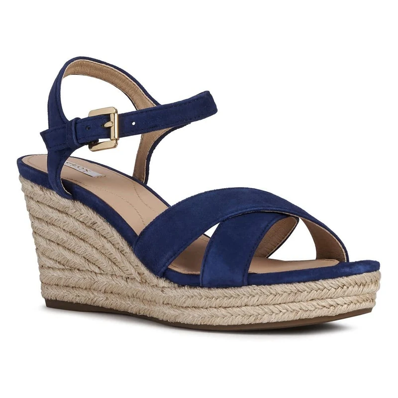 Geox Womens Soleil Sandals, Blue, 4 UK - Image 1
