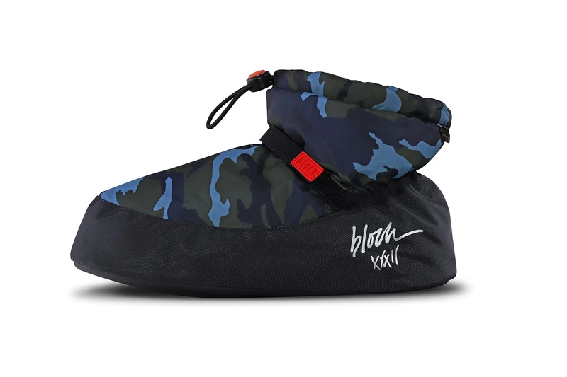 Bloch Women's Ankle Warm Up Boot, Blue Camouflage Pattern, Small UK