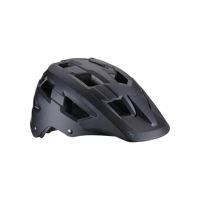 BBB Cycling Bike Helmet MTB Mountain Bike Cycle Helmet with Large Visor for Trek and Trail Bikes, Adult Helmet with Camera Mount ABS Shell Nanga BHE-54 Matt Black, L (58-61 cm)