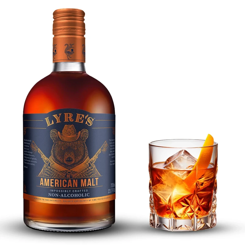 Lyre's American Malt - Non-Alcoholic Spirit, Bourbon Style, Premium, 700ml