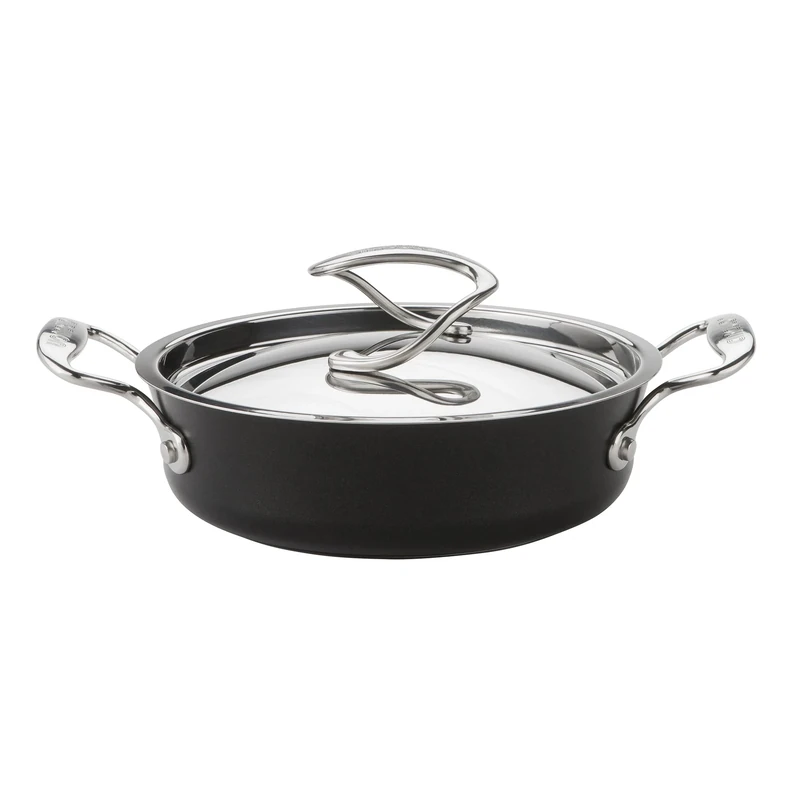 Circulon Style Hard Anodised Sauteuse, 20cm/1.7L, Black
