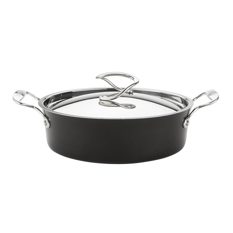 Circulon Style Hard Anodised Sauteuse, 27cm/3.8L, Black