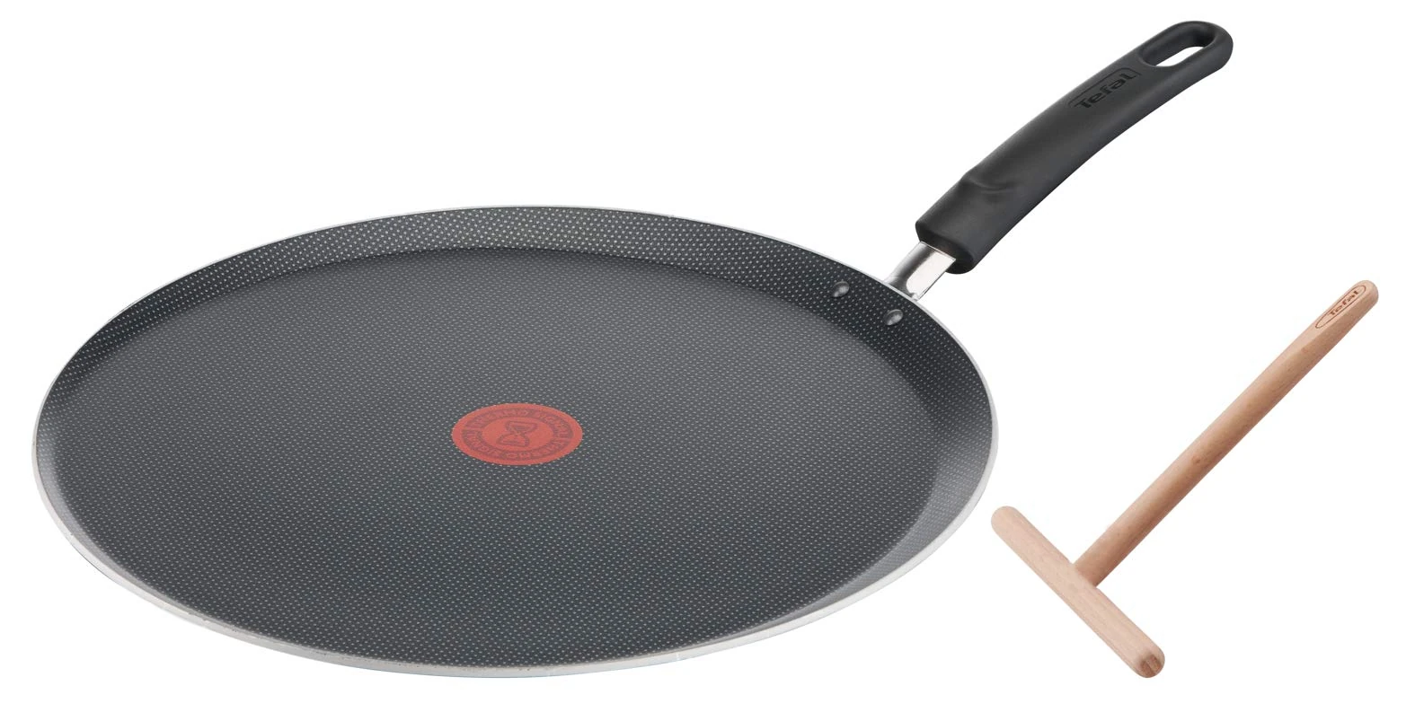 Tefal Easy Cook and Clean B5549712 Crepe Pan 34 cm + Spreader Non-Stick Pan for All Heat Sources Except Induction