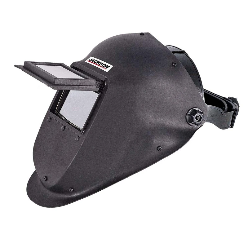 Jackson Safety,One size, adjustable,Black WH10 FLIP-UP adjustable Welding Helmet Mask with Shade 10 Mineral Glass Filter for MIG, MMA, PWA and TIG Arc welders and grinding J8070 - Image 1
