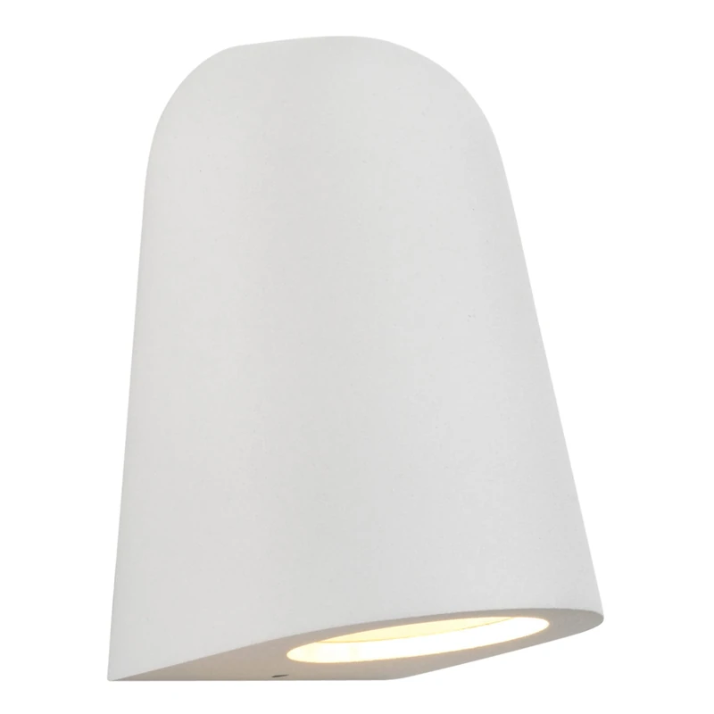 Astro Mast Light Outdoor Wall Light - IP65 Rated - (Textured White), GU10 LED Lamp, Designed in Britain - 1317012 - 3 Years Guarantee