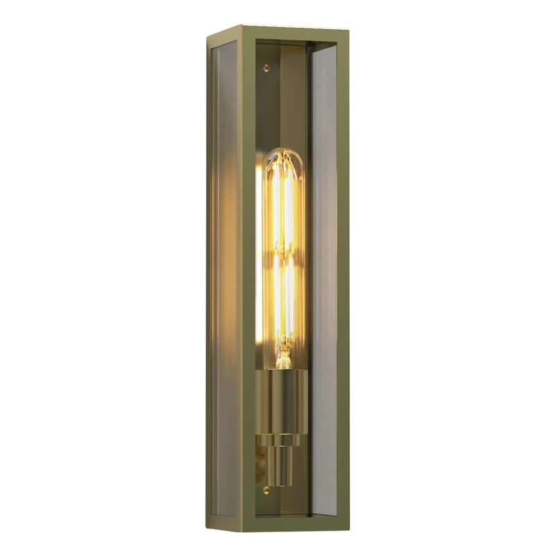 Astro Exterior Wall Light, 4 W, Natural Brass