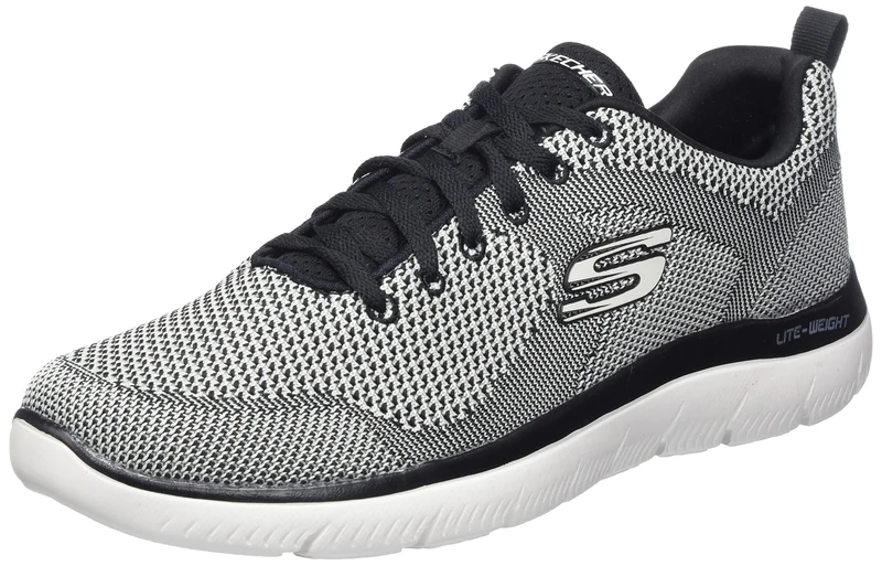 Skechers Flex Advantage 3.0 Men's Sneaker, Naturale Nero, 42 EU