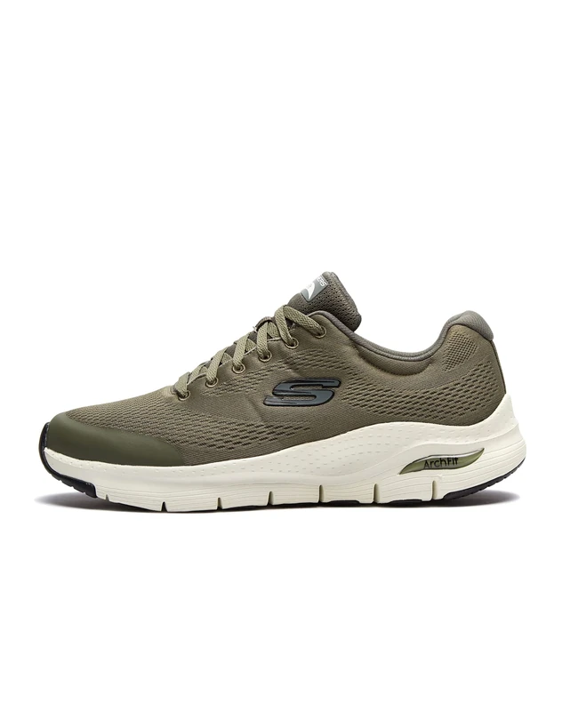 Skechers Men's Arch Fit Sneaker,Olive Textile/Synthetic/Trim,10.5 UK