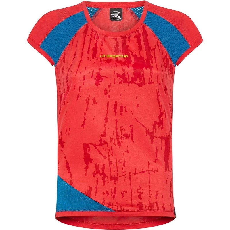 La Sportiva Action T-Shirt W Women's T-Shirt, Womens, T-Shirt, O30402619, Hibiscus/Neptune, S