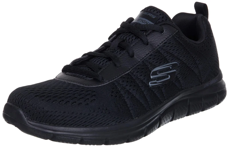 Skechers Men's Track Moulton Oxford, Black