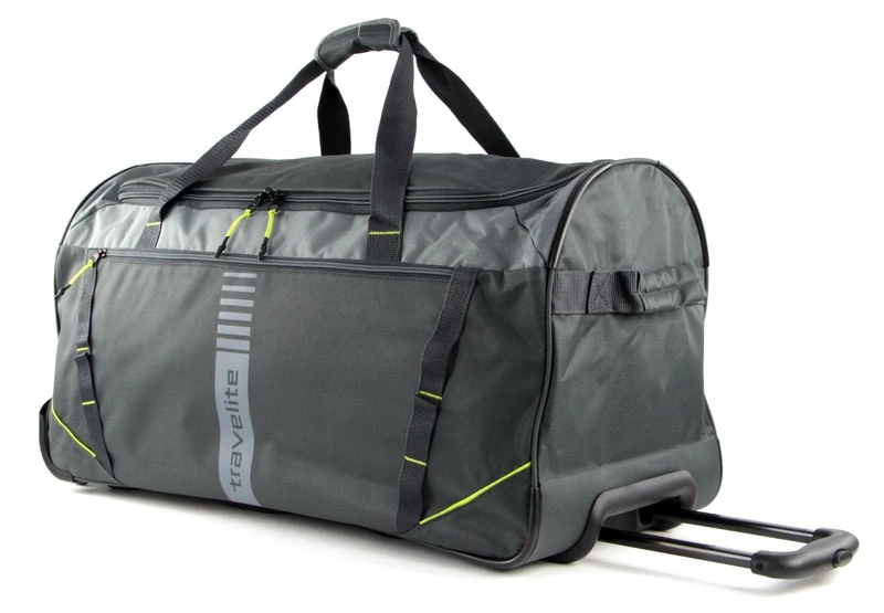 travelite trolley travel bag with wheels, sports bag BASICS ACTIVE, large travel holdall with wheels in fresh design, 71 cm, 86 liters