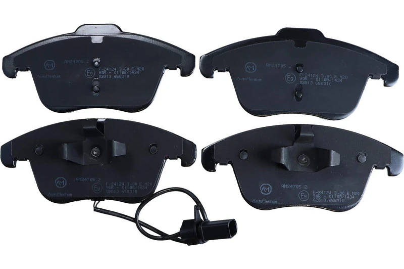 AutoMentum AM24705.2 Brake Pad Set of 4 for AUDI A4 AVANT (8K5 B8) 2007-2015 Front Axle and other vehicles - Image 1