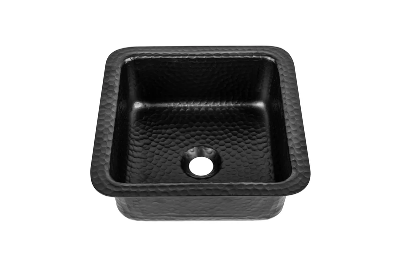 Monarch Abode 19193 Matte Black Aluminum Glasgow Bar Prep Sink