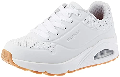 Skechers Boy's Uno Stand on Air Sneaker, White Synthetic Trim, 9.5 UK Child